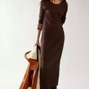 Free People FP Beach Maxi Ribbed Dress